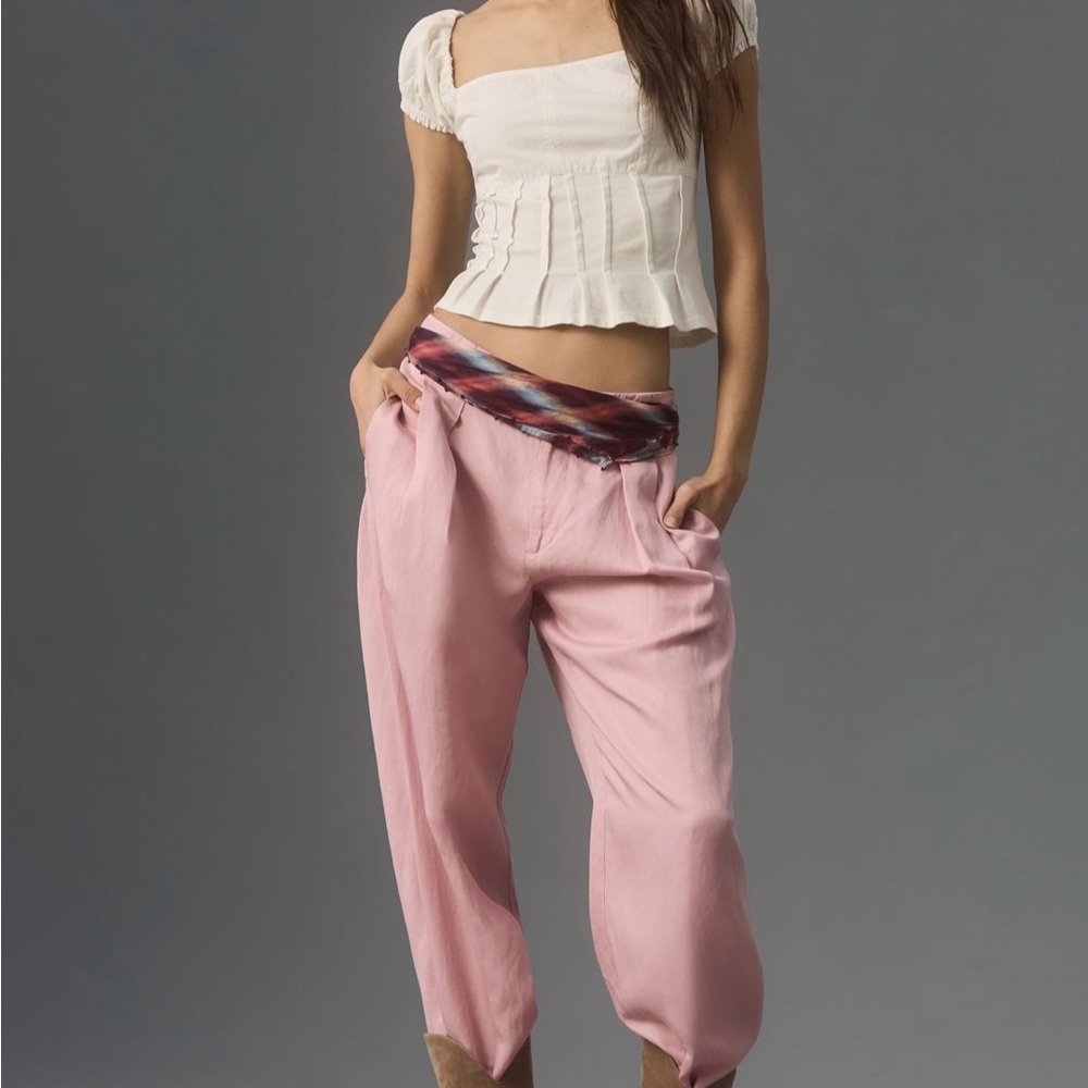 By Anthropologie Puffed Cap-Sleeve Corset Top - Picture 4 of 8